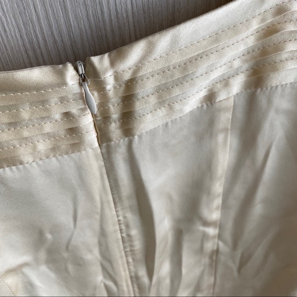 NWOT Nanette Lepore pintuck postercard crème silk blouse - Picture 6 of 8